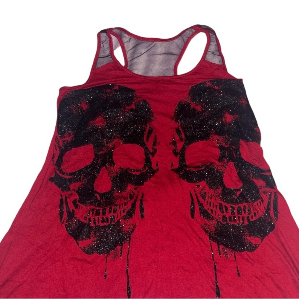 Red Skull Tank Top